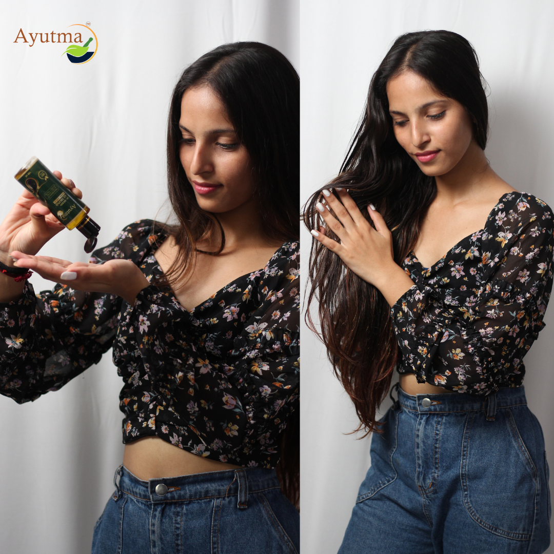 Say goodbye to bad hair days and hello to herbal luxury with our revitalizing hair oil,formulated with a unique combination of 10+ herbs that work together to promote hair growth, strength, and shine the ultimate solution for all hair type