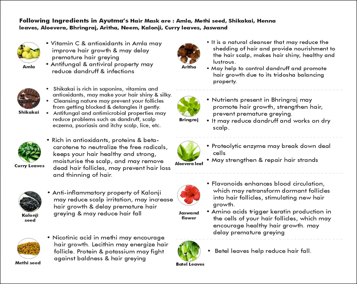 Herbs Blend Hair Mask Powder (100gm)