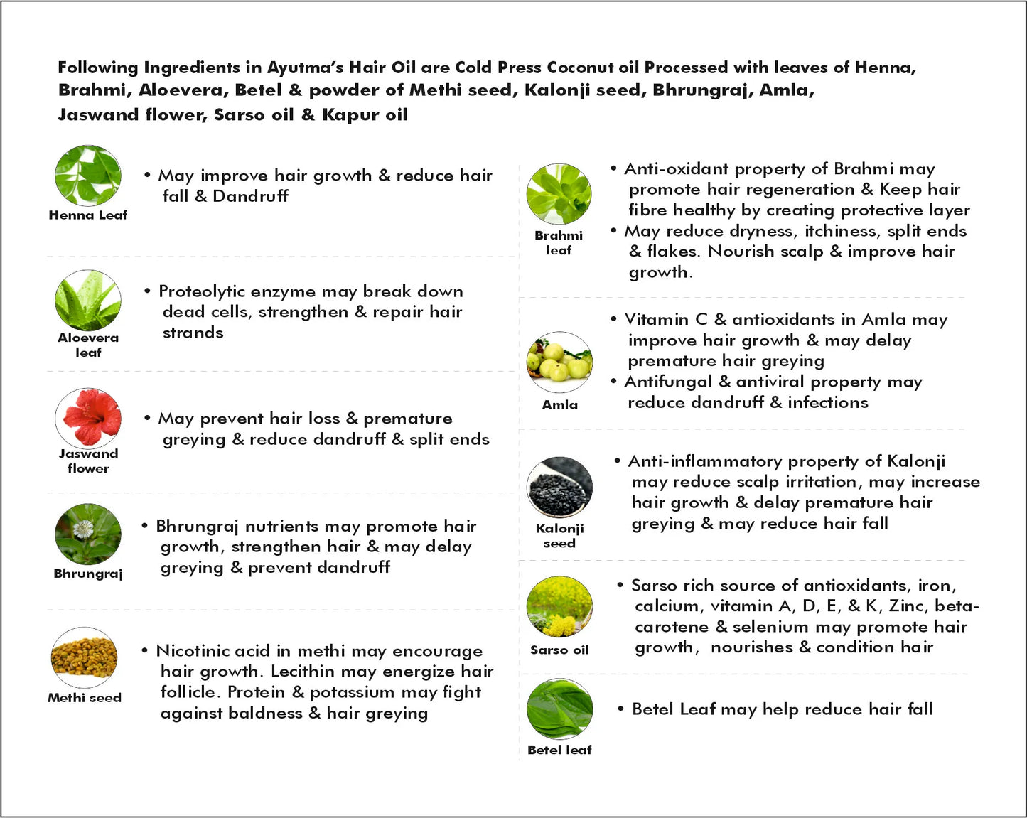 10+Herbs Almond Hair Oil (100ml)