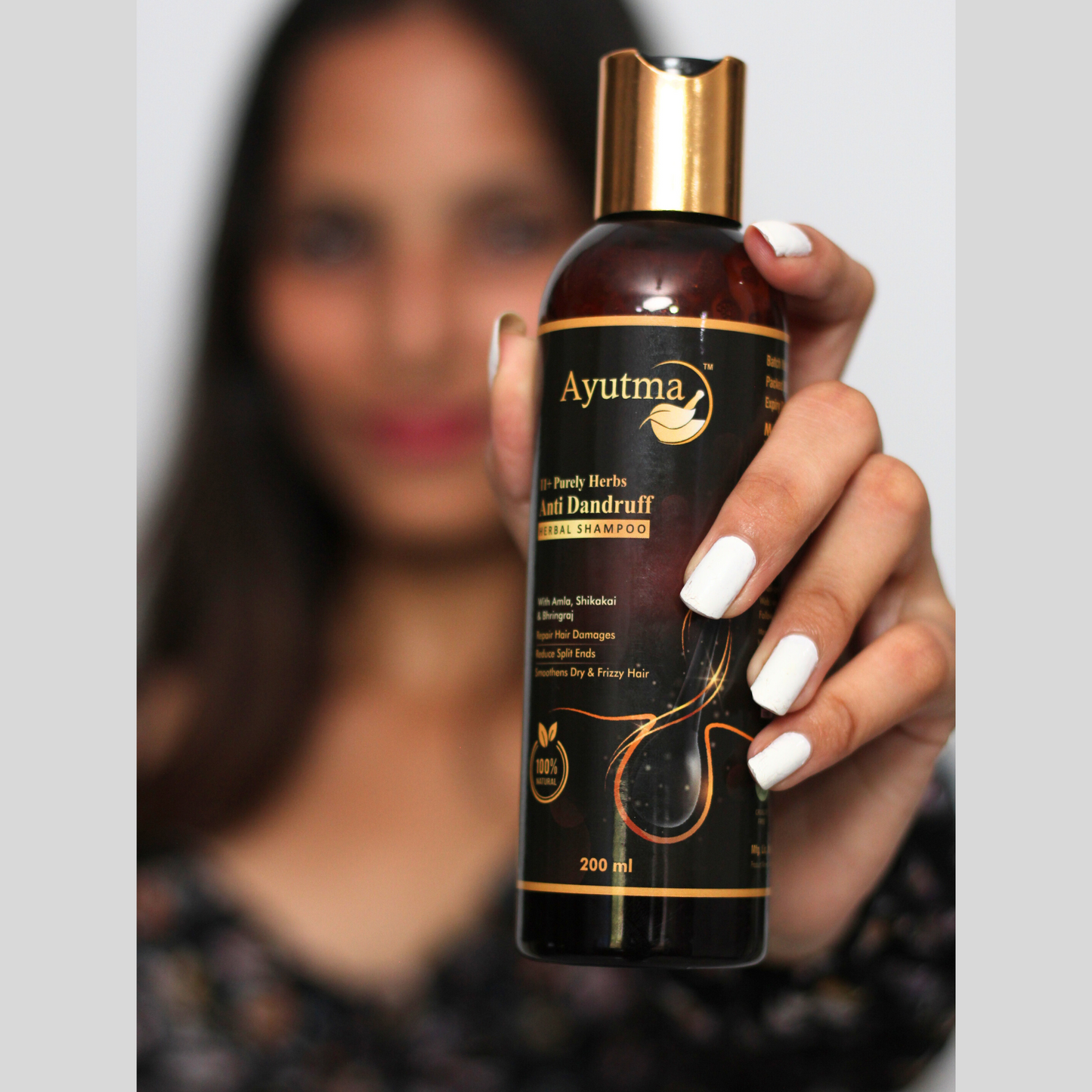 11+ Purely Herbs Anti Dandruff Herbal Shampoo (200ml)